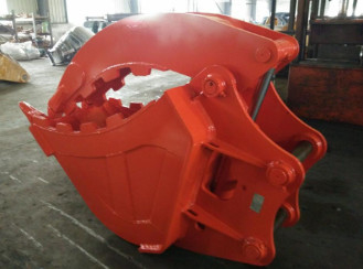 22 Ton 1.2M3 Excavator Kapasitas Besar Hidraulik / manual Jari Ember Efisiensi Tinggi Genggam Perlengkapan dengan Standar Tinggi QC Test
