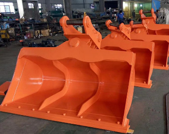 15Ton CAT315 Excavator Disesuaikan 0.3M3 Excavator Bucket Cocok untuk Tranch Cleaning dan Tilt