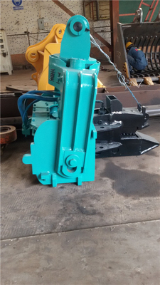 Mini Excavator Vibratory Hydraulic Pile Hammer Untuk 6 Meter Sheet Pile