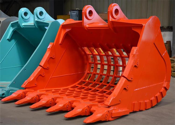 Q355B NM500 Hardox500 2.8 Meter Kubik Heavy Duty Skeleton Bucket untuk Penggalian dan Pembersihan Excavator