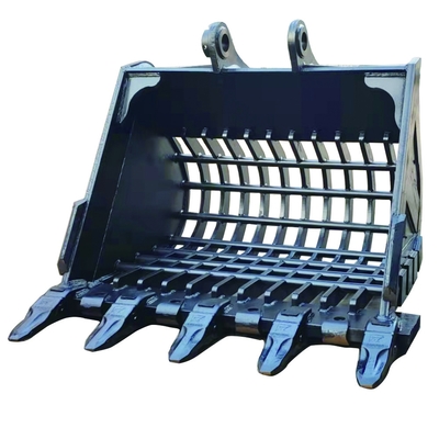 Bak Skeleton Excavator yang dapat disesuaikan Di Kuning/ Hitam 0,2-2,8 Meter Kubik Kapasitas Hardox450/500/550