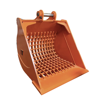 Customisable Heavy Duty Excavator Skeleton Bucket In Yellow atau Hitam Untuk Ditching
