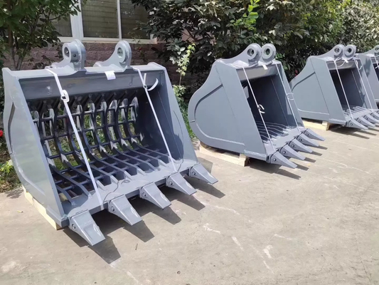 Pengeboran Lubang Excavator Bucket Q355B Kapasitas besar 1.5M3 Skeleton Bucket Factory Direct Sale Excavator Attachment