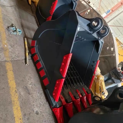 Kapasitas Heavy Duty Excavator Bucket Q355B Hardox550 800-1200mm 0.25-4.3cbm Tungsten Teeth