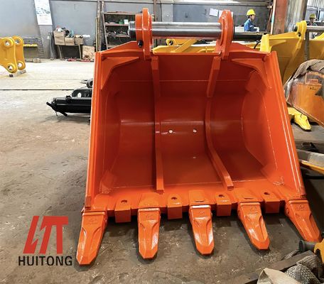 Pakai tahan NM400 Baja Heavy Duty Excavator Bucket Of 16 Ton Mesin