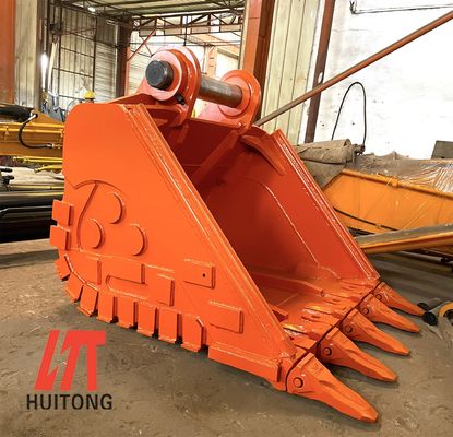 Pakai tahan NM400 Baja Heavy Duty Excavator Bucket Of 16 Ton Mesin