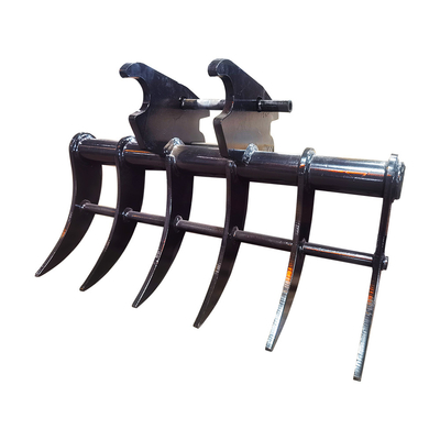 Mini Excavator Attachment Brush Rake Grapple 3-50 Ton Excavator Root Rake Untuk Dijual