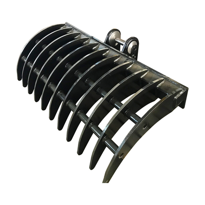 Excavator Rake Soil Digger 3T Mini Excavator Customized Excavator Root Rake Attachment Pabrik dibuat jual panas