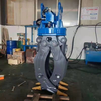 36Ton Excavator 360Menghidupkan Hydraulic Type Log Grapple Disesuaikan Kontrol Kayu Grapple Produk