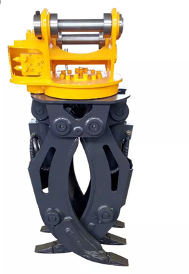 Q355B/NM400/HARDOX450 Excavator 360Pengangkut Log Tipe Hydraulic Berputar untuk 9Ton CAT310 Pengangkut Kayu Efisiensi Tinggi