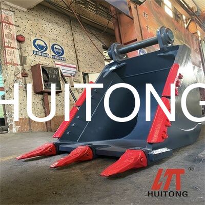 Heavy Duty Bucket untuk PC200/CAT320 0.8cbm dengan Struktur Diperkuat/Tulang tahan aus/Tugas menengah/Operasi Quarry