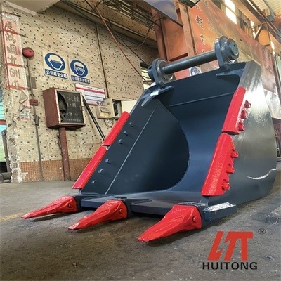 Kato HD1250 25 Ton Excavator Bucket Tugas Berat Kapasitas 1.3m3