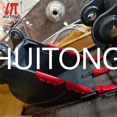 Bucket Heavy Duty untuk PC500/CAT350 2,4 cbm dengan Struktur yang Diperkuat/Tahan Aus/Tugas Sedang/Operasi Kuari