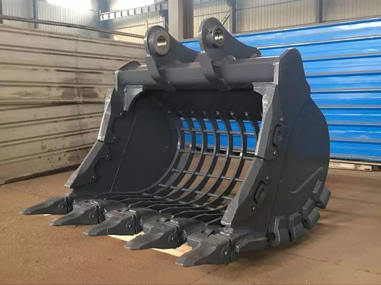 Bucket Kerangka Ekskavator 21-24ton Ekskavator 1,1m³ SK220 SH230 EX220 untuk Pekerjaan Penambangan Pengerukan Sungai Penyaringan Batu