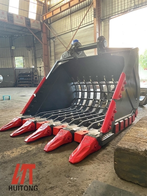 Pengayakan Garbing Bucket Kerangka Ekskavator Hardox450 Q355B NM400