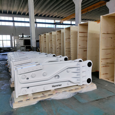 Pemecahan Batu/Konkrit Melakukan dengan 200-1500 Kg Hydraulic Breaker Hammer