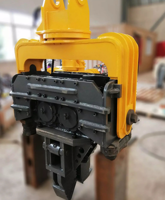 45Ton Excavator Konstruksi Piling Vibro Hammer dengan Vice Arm Produk jual panas berkualitas baik