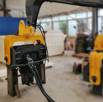 45Ton Excavator Konstruksi Piling Vibro Hammer dengan Vice Arm Produk jual panas berkualitas baik