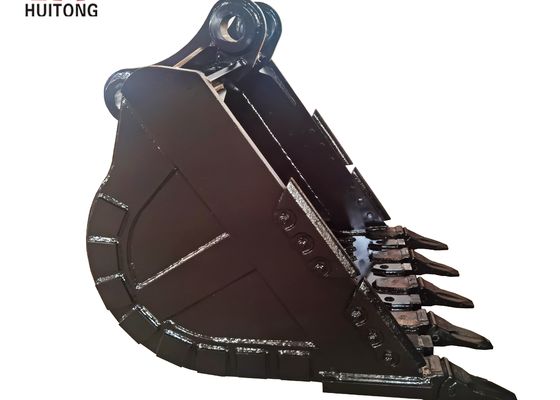 Pakai tahan NM400 Baja Heavy Duty Excavator Bucket Of 16 Ton Mesin