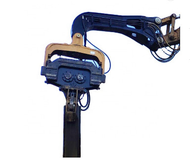 Peralatan Hammer Pile Hidrolik Q355b Excavator Mounted Pile Hammer Untuk PC336 PC360