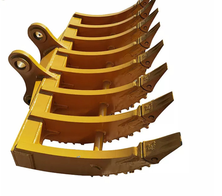 Kualitas tinggi OEM Excavator Soil Brush 12T CAT312 Customized Rake Attachment
