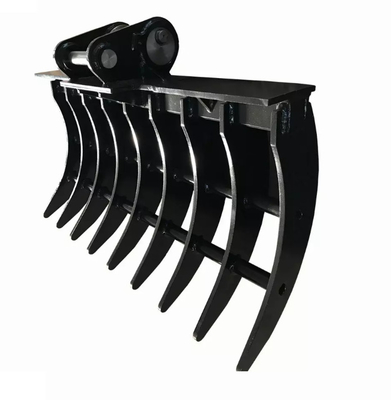 HUITONG Mini Excavator Ripper Rake Digging Attachment Land Clearing Rake Bucket
