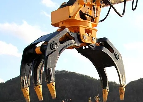 Excavator Kualitas tinggi Perlengkapan Q355 360 Rotating Hydraulic Excavator Grapple Grapple Kayu Disesuaikan Tersedia Harga Pabrik Jual Langsung