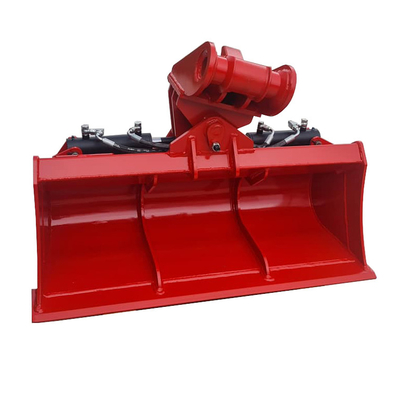 Precision Tilted Excavator Bucket Kuning Kapasitas 0.1-0.75 CBM