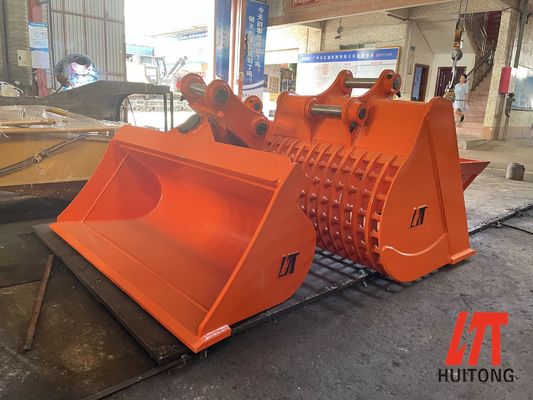 Hydraulic Tilt Bucket 6-10T Excavator 0.3m3 SK60 EX60 untuk Pembersihan Parit & Perataan Tanah