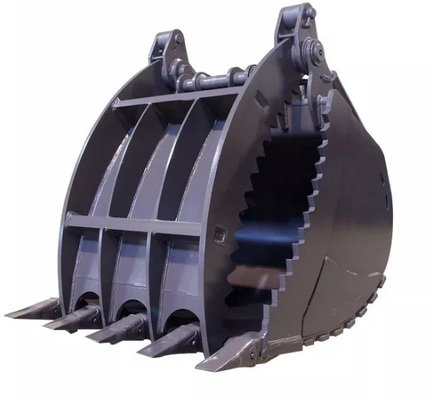 PC250 25Ton Customzied Excavator Kapasitas Besar Hydraulic / Manual Jari Jari Ember Grip Gelang dengan Standar Tinggi QC Test