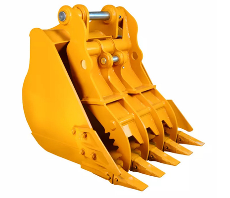 3-100 Ton Kapasitas Pegangan Excavator Thumb Bucket Q355B NM400/450/500 Hardox450/500/550 Kuning