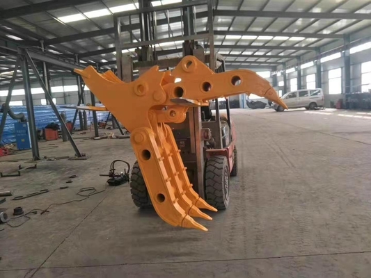 6 Ton Excavator Manual Type Log Grapple Disesuaikan Produk Grapple Kayu Efisiensi Tinggi Tidak Berputar