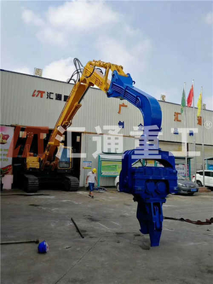 15Ton Excavator Hydraulic Pile Hammer with Vice Arm Excavator Attachments Piling Driver untuk Mesin Konstruksi Attachment