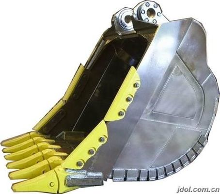 Pakai tahan NM400 Baja Heavy Duty Excavator Bucket Of 16 Ton Mesin