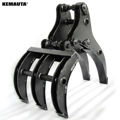 6 Ton Excavator Manual Type Log Grapple Disesuaikan Produk Grapple Kayu Efisiensi Tinggi Tidak Berputar