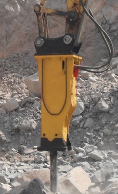 Pemecah Batu / Beton Excavator Hydraulic Hammer Q355B dengan OEM Dapat diterima