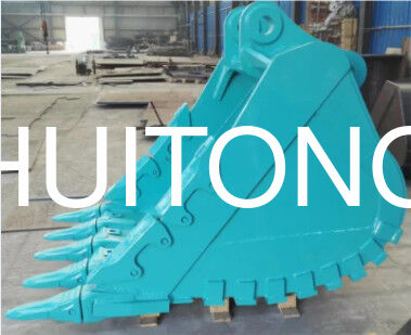 Bucket Heavy Duty untuk PC500/CAT350 2,4 cbm dengan Struktur yang Diperkuat/Tahan Aus/Tugas Sedang/Operasi Kuari