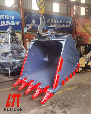 Q355B + NM400 Heavy Duty Rock Bucket untuk Excavator 10 hingga 50 Ton